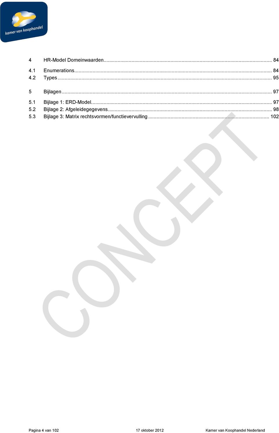 .. 98 5.3 Bijlage 3: Matrix rechtsvormen/functievervulling.