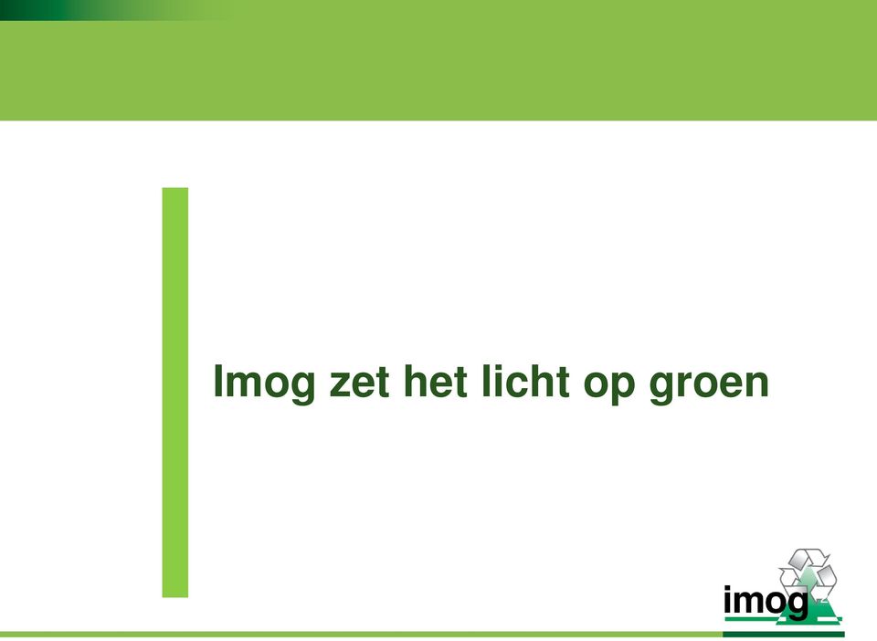 op groen