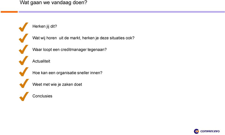 Waar loopt een creditmanager tegenaan?