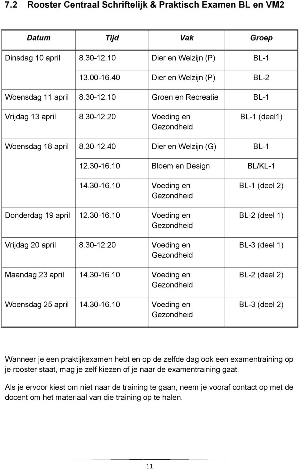 3012.20 Voeding en Gezondheid Maandag 23 april 14.3016.