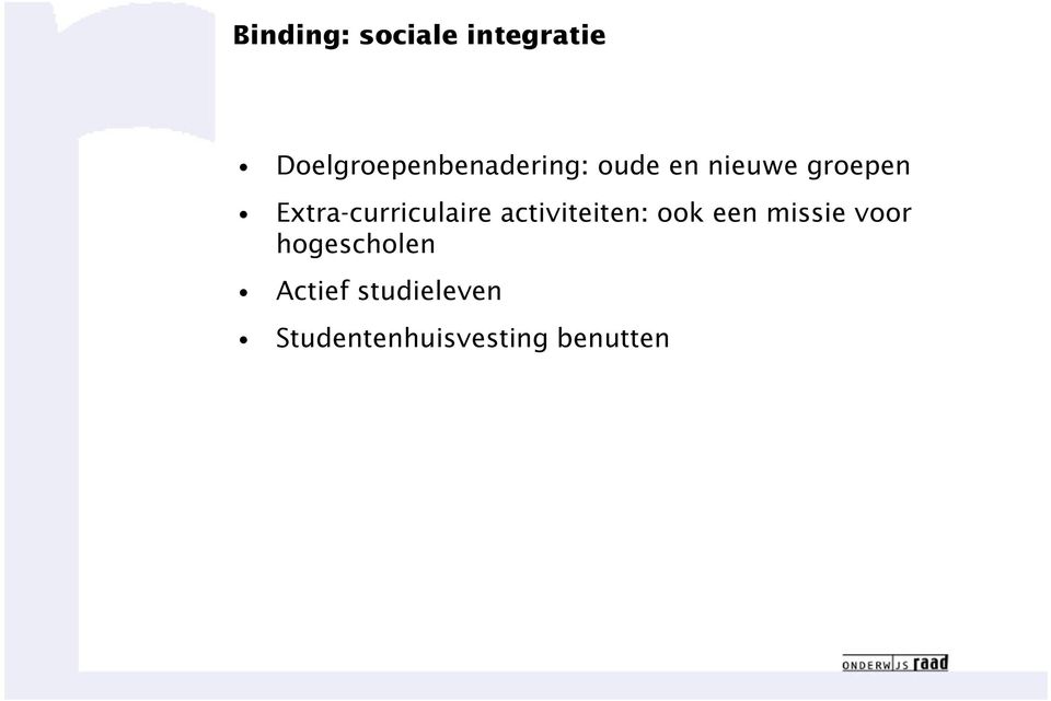 Extra-curriculaire activiteiten: ook een