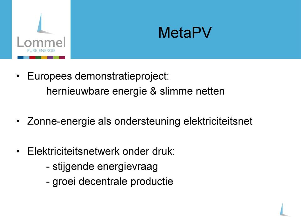 ondersteuning elektriciteitsnet Elektriciteitsnetwerk