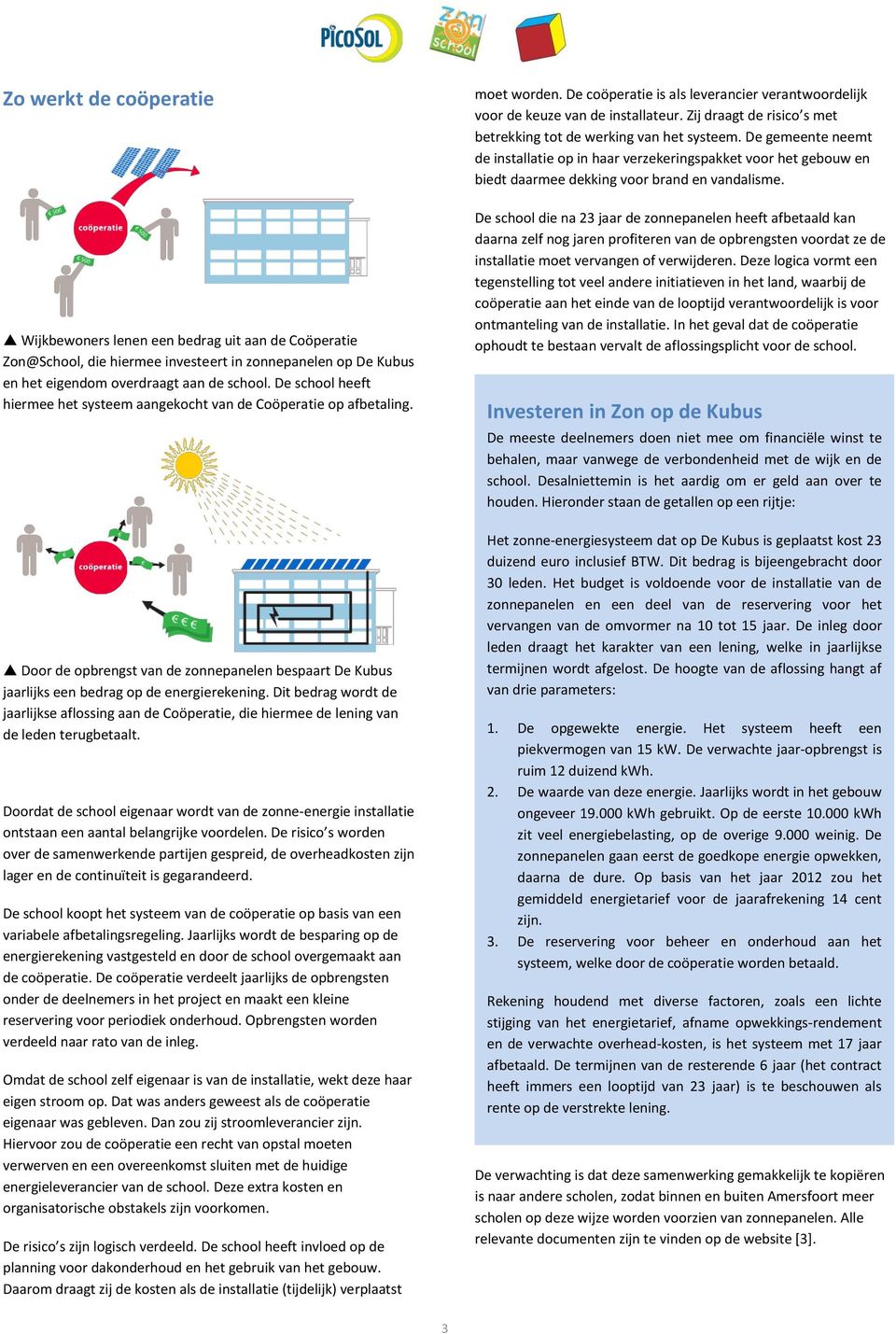 Dit bedrag wordt de jaarlijkse aflossing aan de Coöperatie, die hiermee de lening van de leden terugbetaalt.