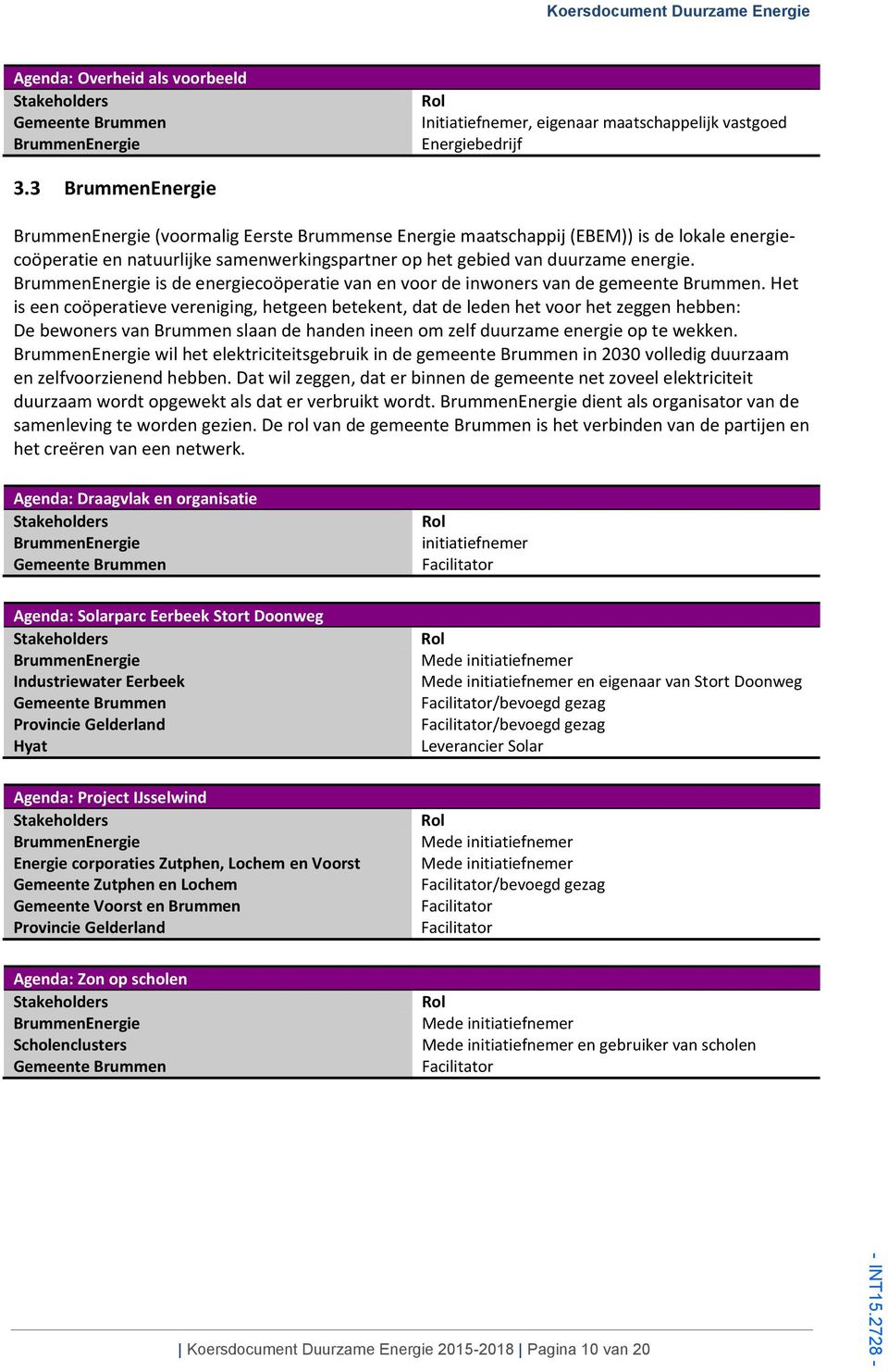 is de energiecoöperatie van en voor de inwoners van de gemeente Brummen.