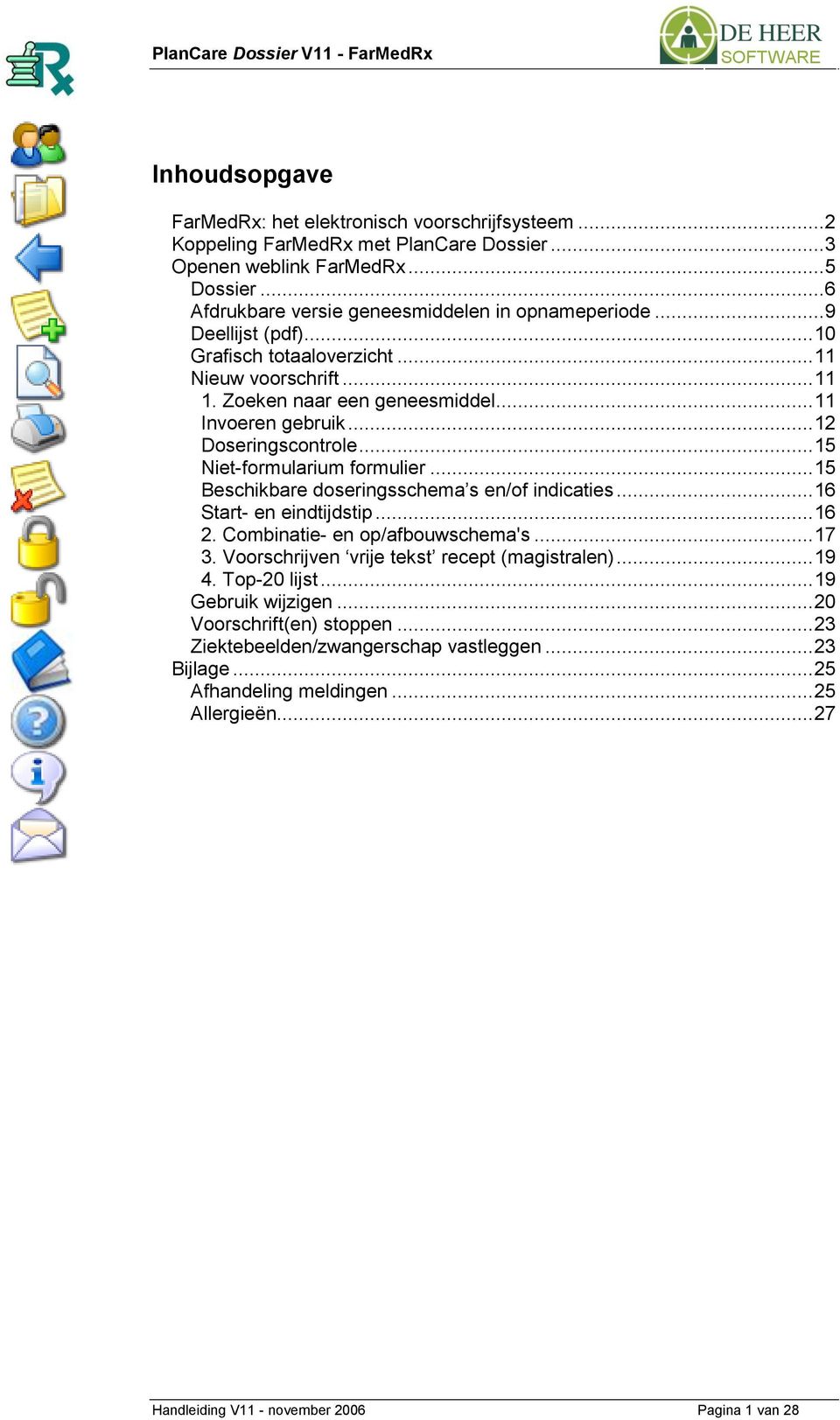 .. 15 Beschikbare doseringsschema s en/of indicaties... 16 Start- en eindtijdstip... 16 2. Combinatie- en op/afbouwschema's... 17 3. Voorschrijven vrije tekst recept (magistralen)... 19 4.