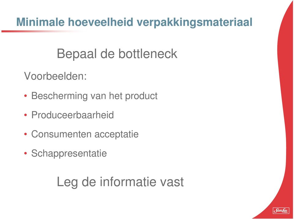 van het product Produceerbaarheid Consumenten