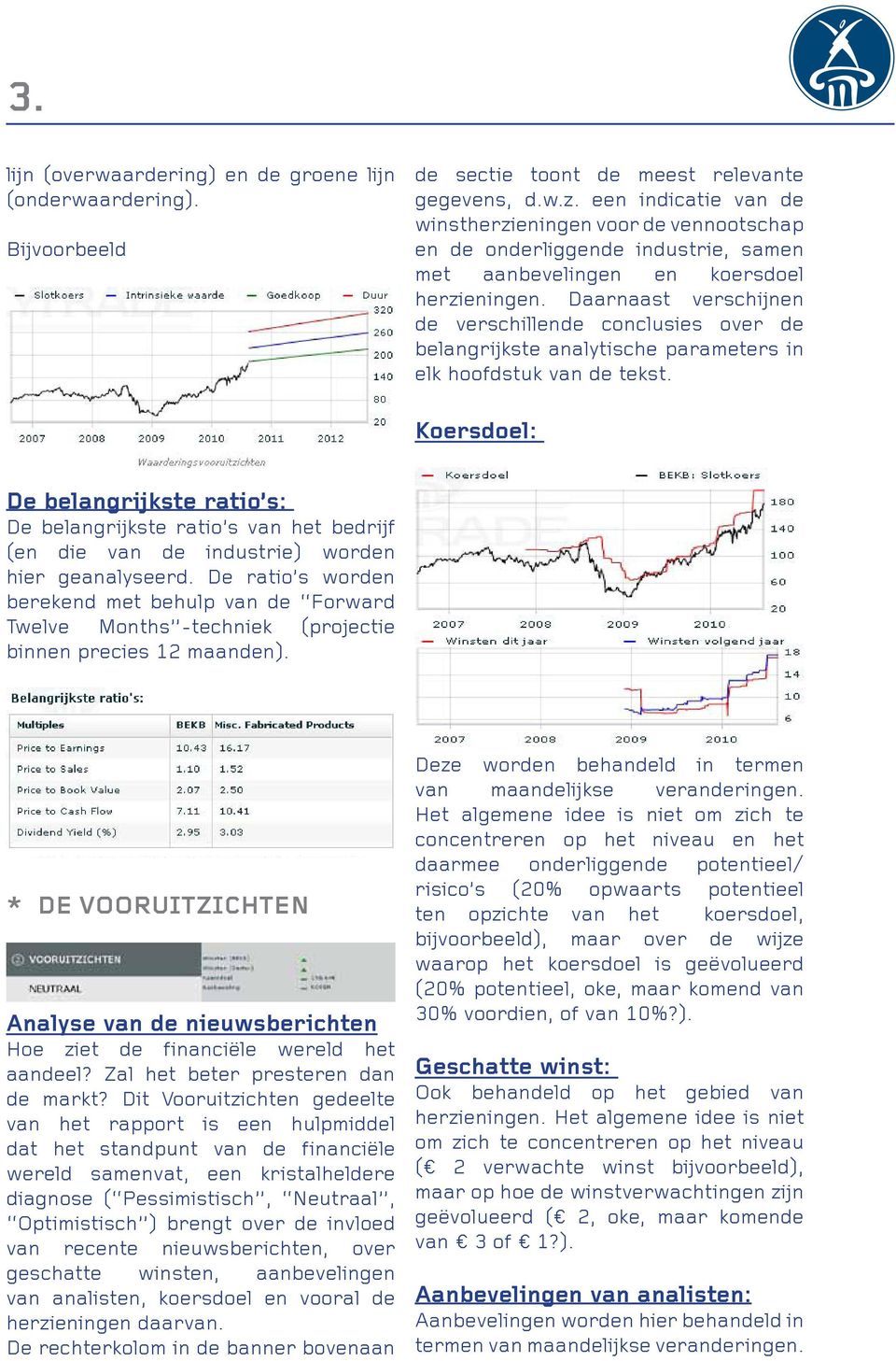 Daarnaast verschijnen de verschillende conclusies over de belangrijkste analytische parameters in elk hoofdstuk van de tekst.