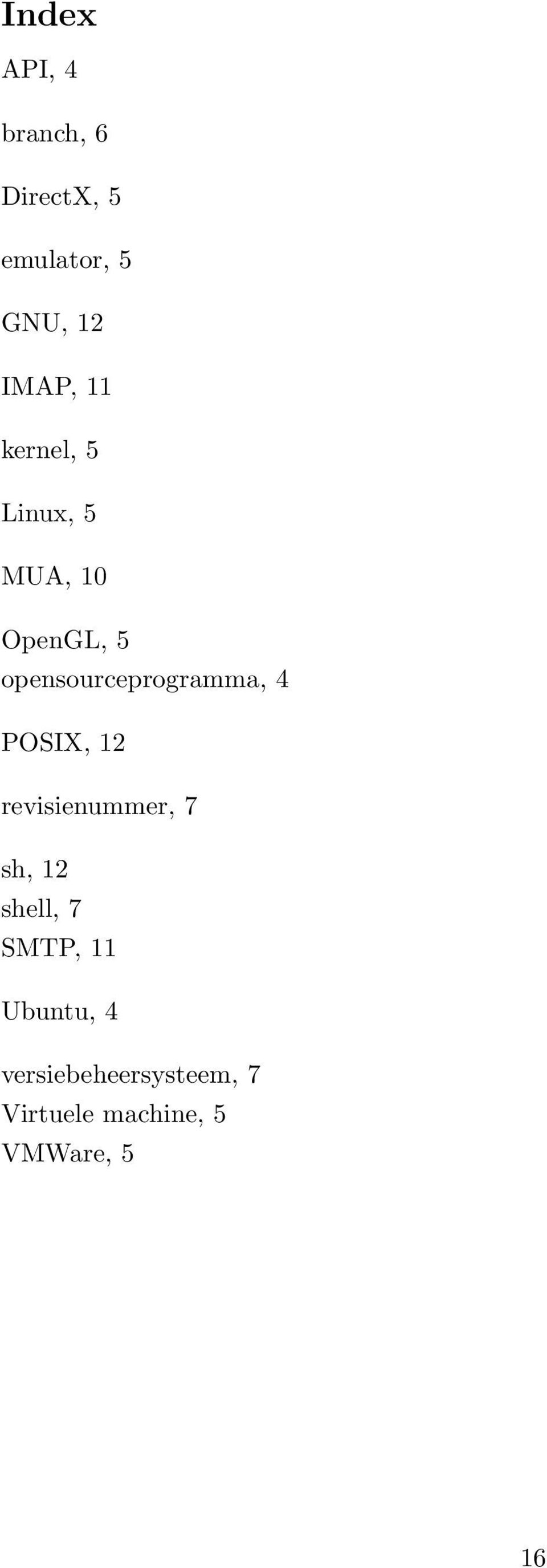 opensourceprogramma, 4 POSIX, 12 revisienummer, 7 sh, 12