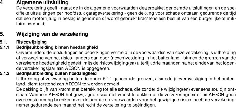 Risicowijziging 5.1.