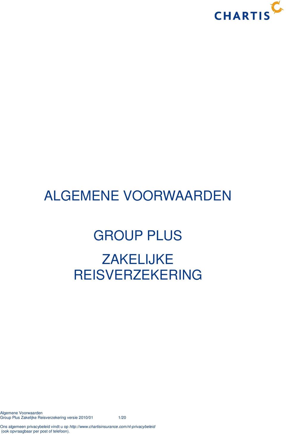 REISVERZEKERING Group Plus