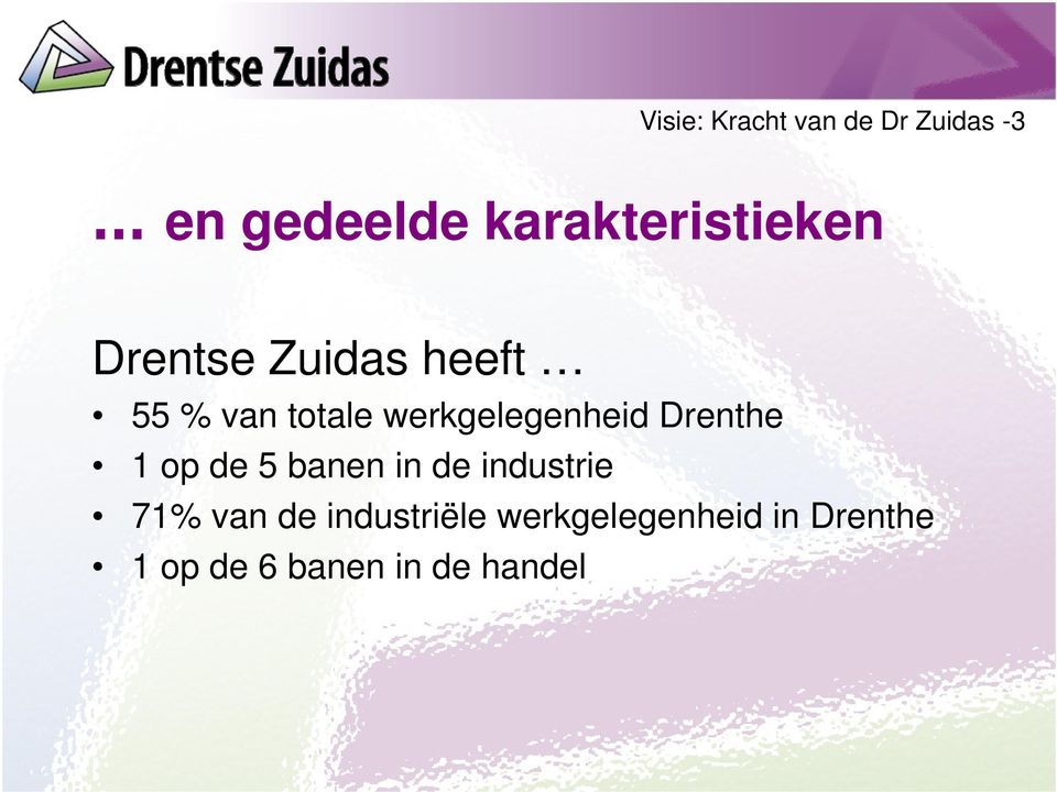 werkgelegenheid Drenthe 1 op de 5 banen in de industrie