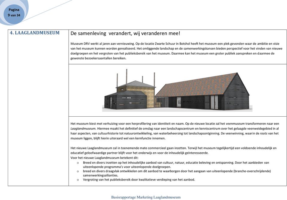 Het omliggende landschap en de samenwerkingskansen bieden perspectief voor het vinden van nieuwe doelgroepen en het vergroten van het publieksbereik van het museum.