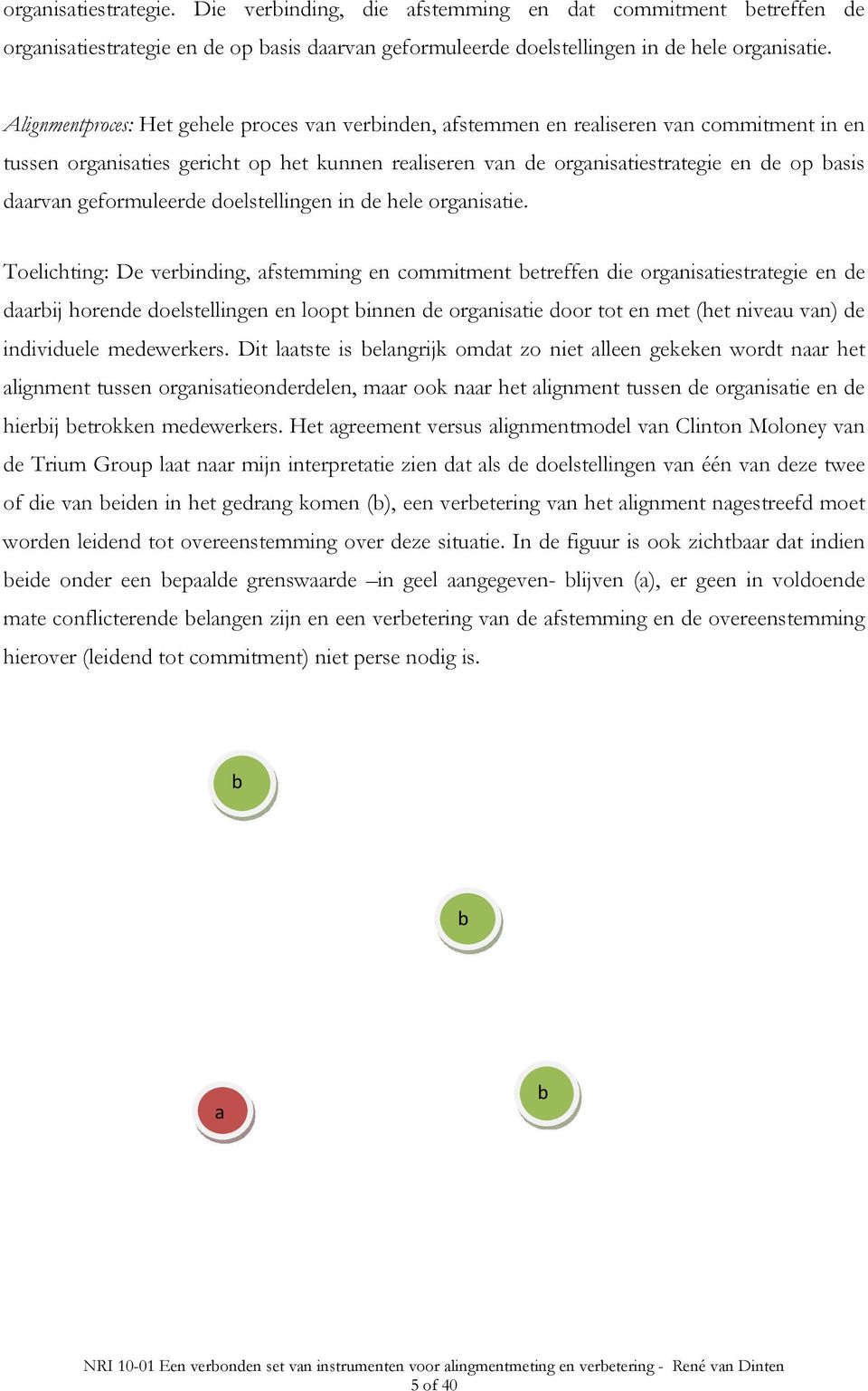 geformuleerde doelstellingen in de hele organisatie.