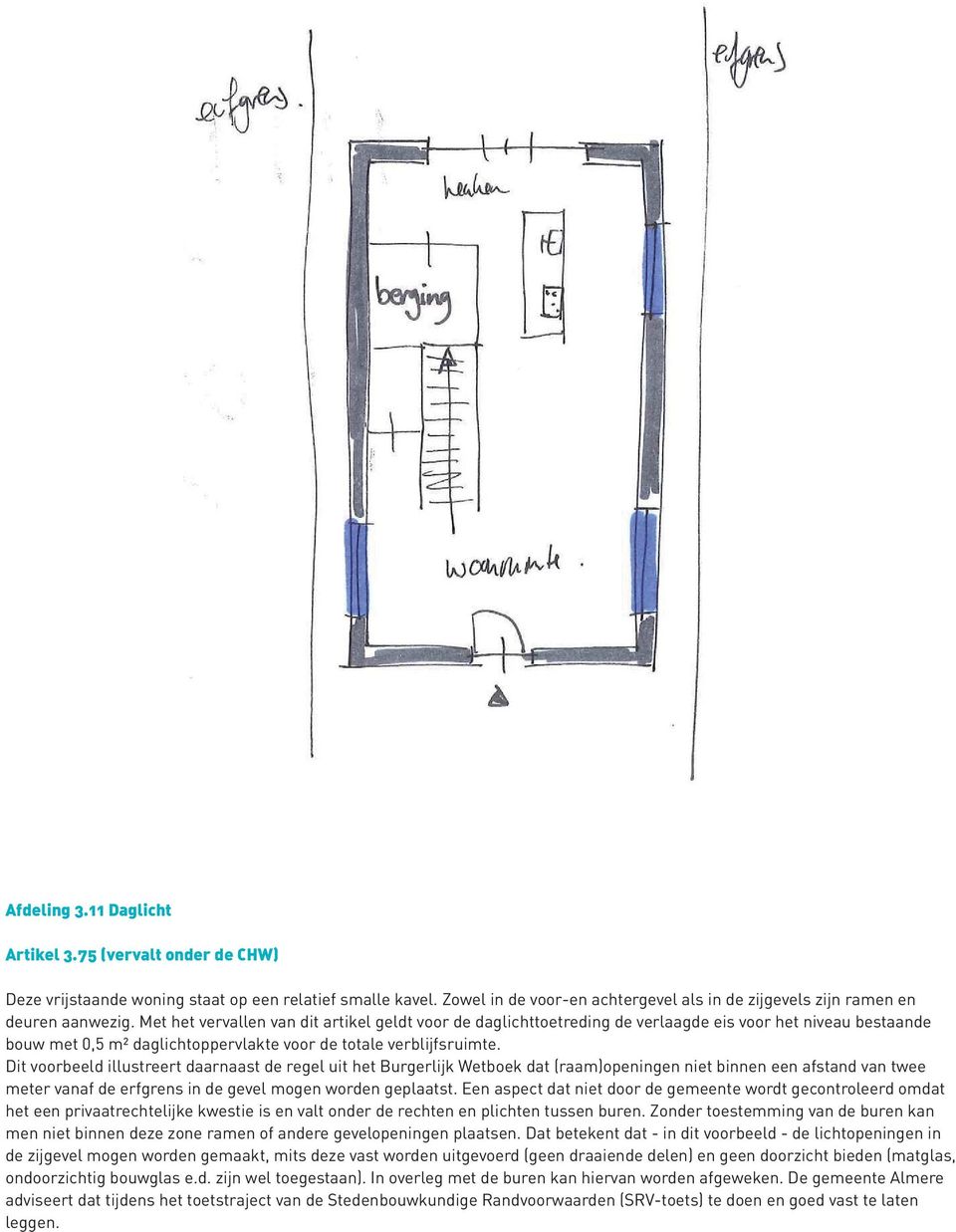 Met het vervallen van dit artikel geldt voor de daglichttoetreding de verlaagde eis voor het niveau bestaande bouw met 0,5 m² daglichtoppervlakte voor de totale verblijfsruimte.