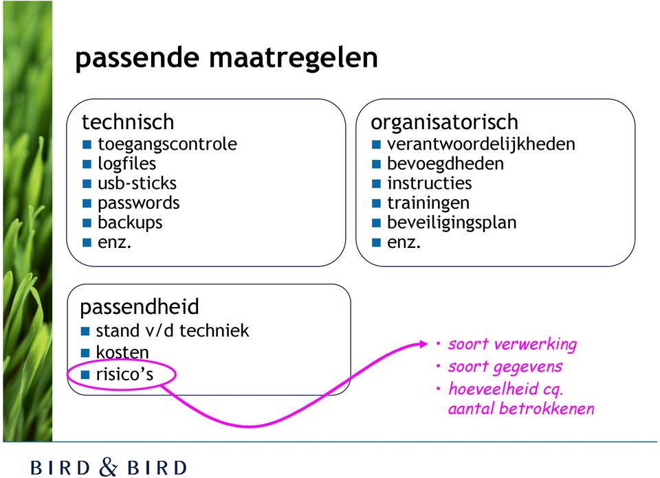 organisatorisch verantwoordelijkheden bevoegdheden instructies trainingen