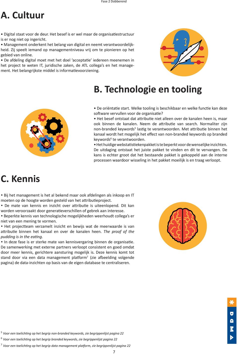 De afdeling digital moet met het doel acceptatie iedereen meenemen in het project te weten IT, juridische zaken, de ATL collega s en het management. Het belangrijkste middel is informatievoorziening.