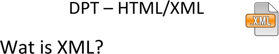 HTML/XML