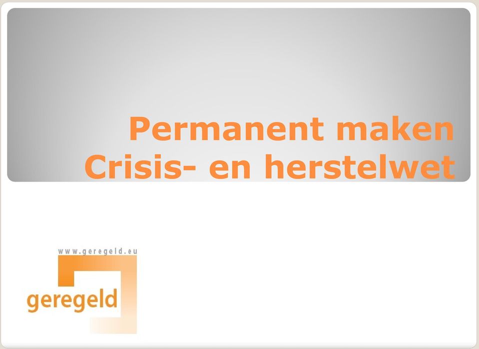 Crisis-