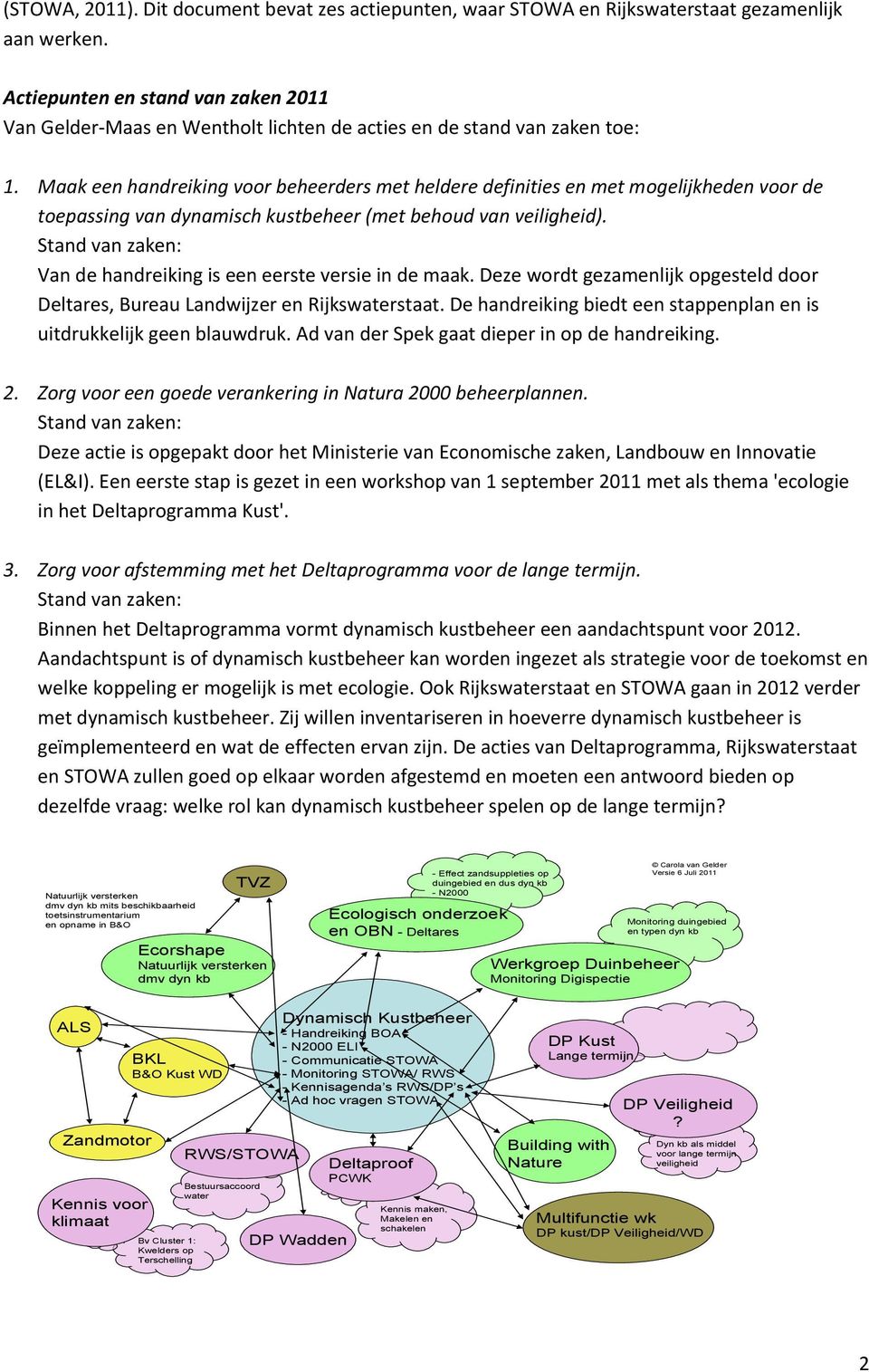 Maak een handreiking voor beheerders met heldere definities en met mogelijkheden voor de toepassing van dynamisch kustbeheer (met behoud van veiligheid).