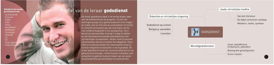 hun groeiproces. Hij is bereid zijn persoonlijke mening in vraag te stellen en zijn levensbeschouwelijke waardekeuzes met zijn leerlingen te bespreken.