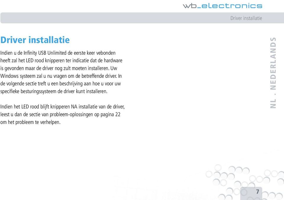 In de volgende sectie treft u een beschrijving aan hoe u voor uw specifi eke besturingssysteem de driver kunt installeren.