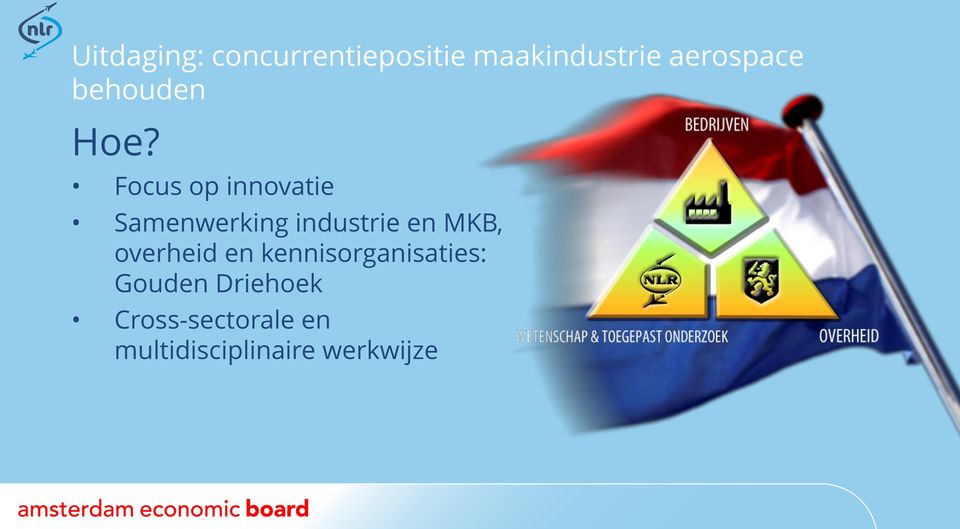 Focus op innovatie Samenwerking industrie en MKB,