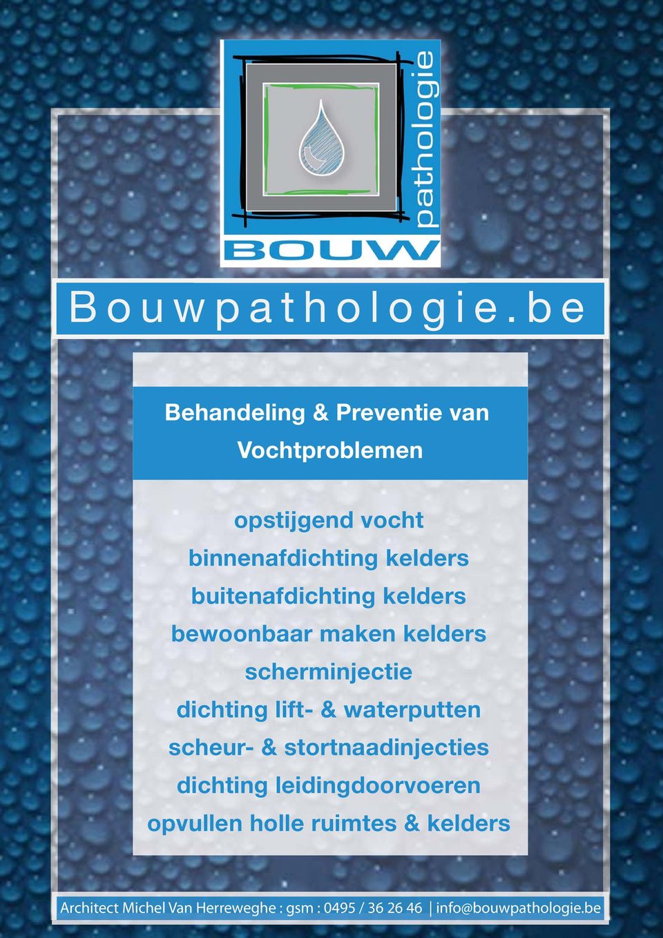 buitenafdichting kelders bewoonbaar maken kelders scherminjectie dichting lift- &