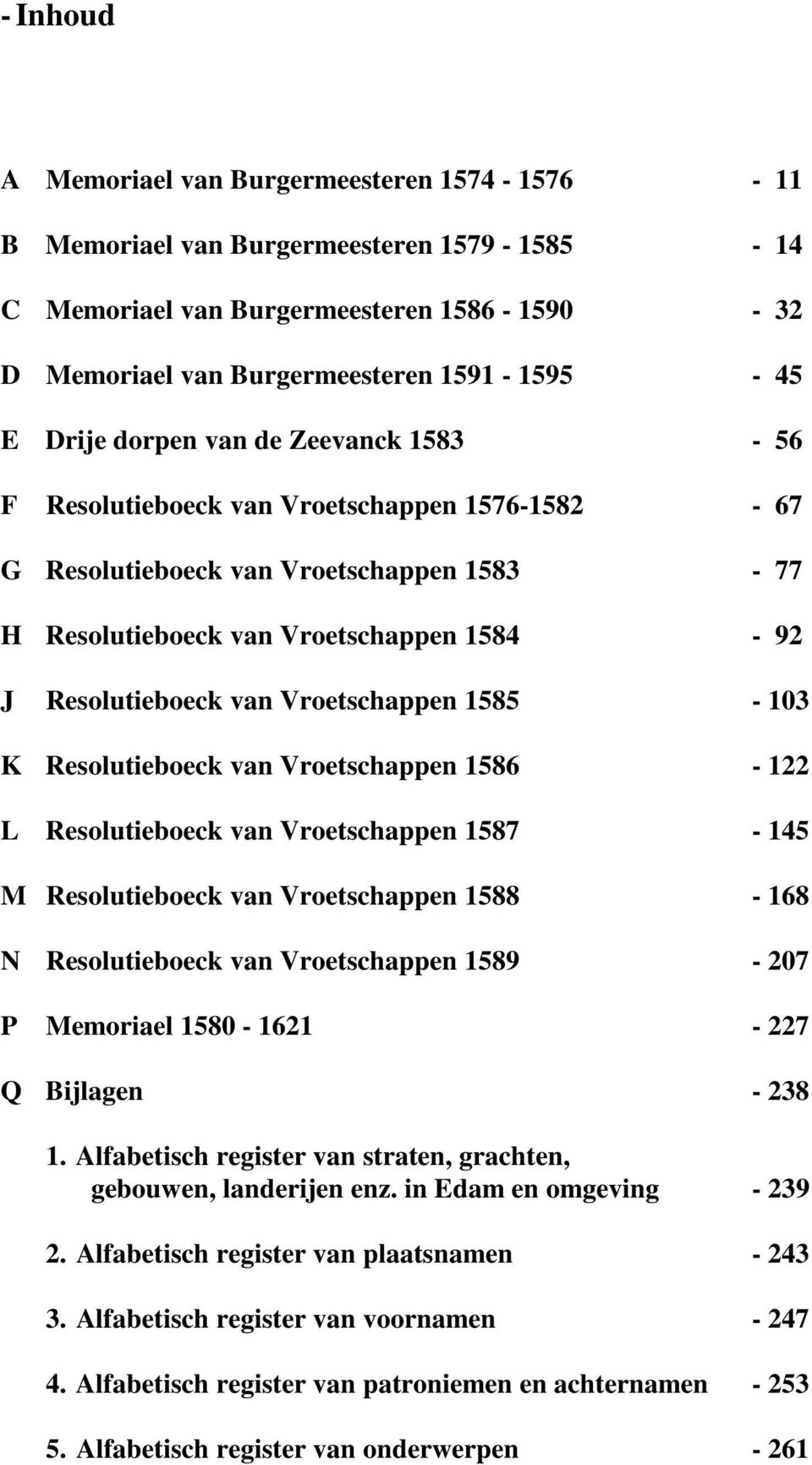 Vroetschappen 1585-103 K Resolutieboeck van Vroetschappen 1586-122 L Resolutieboeck van Vroetschappen 1587-145 M Resolutieboeck van Vroetschappen 1588-168 N Resolutieboeck van Vroetschappen 1589-207