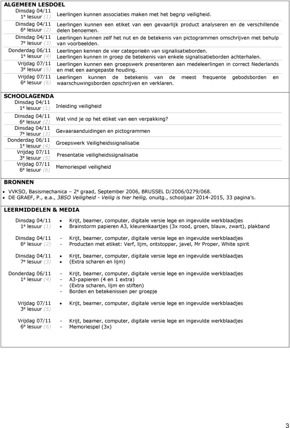 Leerlingen kunnen zelf het nut en de betekenis van pictogrammen omschrijven met behulp van voorbeelden. Leerlingen kennen de vier categorieën van signalisatieborden.