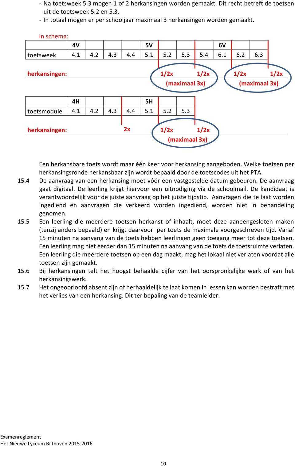 Welketoetsenper herkansingsrondeherkansbaarzijnwordtbepaalddoordetoetscodesuithetpta. 15.4 Deaanvraagvaneenherkansingmoetvóóreenvastgesteldedatumgebeuren.Deaanvraag gaat digitaal.