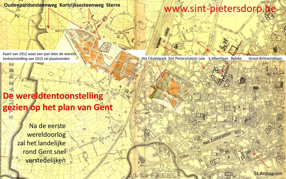 Citadelpark Sint Pietersstation Leie k.