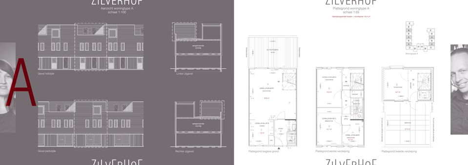 13,0 m 2 14,7 m 2 3,4 m 2 12,7 m 2 27,0 m 2 7,8 m 2 6,7 m 2 Gevel parkzijde