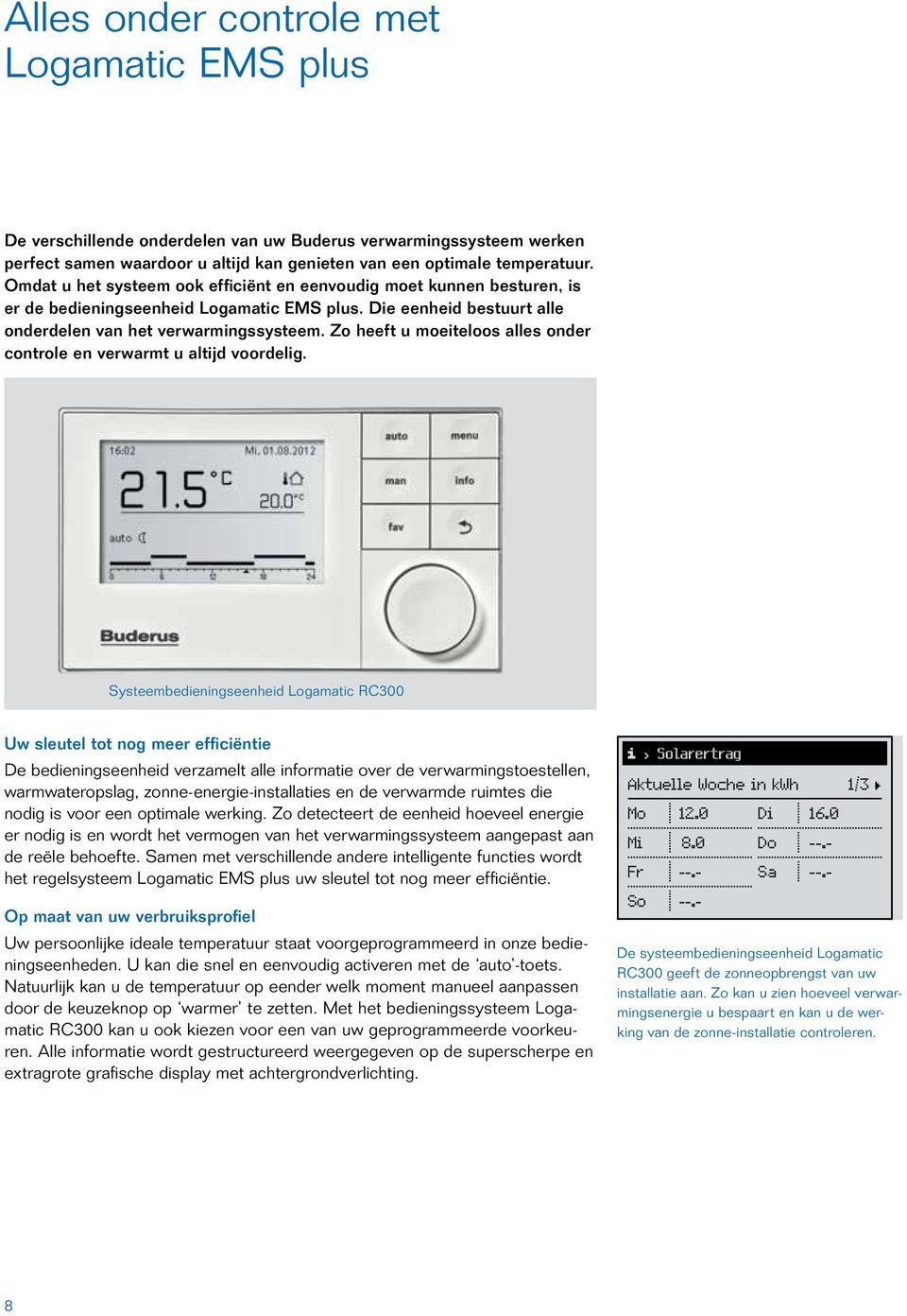 Zo heeft u moeiteloos alles onder controle en verwarmt u altijd voordelig.