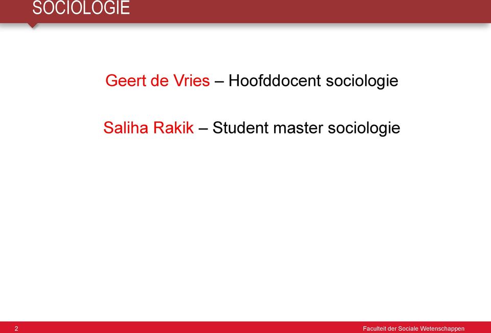 Rakik Student master sociologie