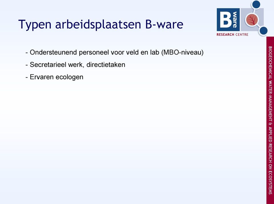 en lab (MBO-niveau) - Secretarieel