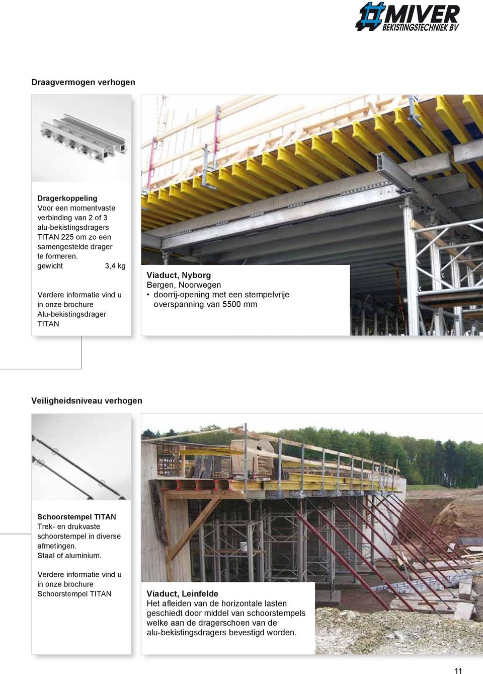 TTAN Baustellenbericht Bauvorhaben: Straßenbrücke BV, Leinfelde Veiligheidsniveau verhogen Schoorstempel TTAN Trek- en drukvaste schoorstempel in diverse afmetingen. Staal of aluminium.
