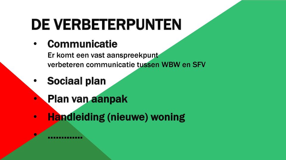 communicatie tussen WBW en SFV Sociaal