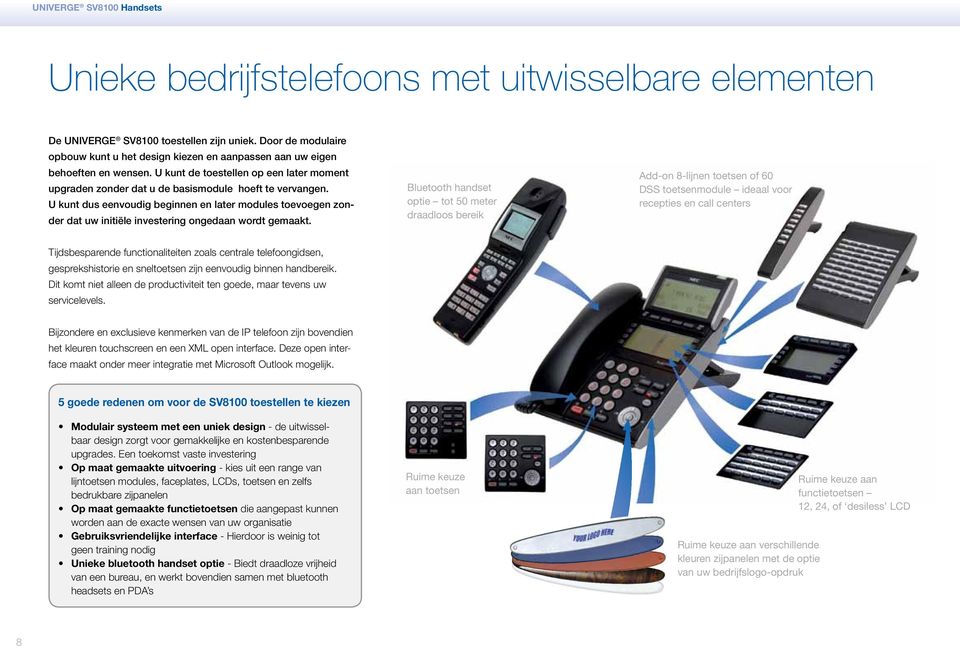 U kunt dus eenvoudig beginnen en later modules toevoegen zonder dat uw initiële investering ongedaan wordt gemaakt.