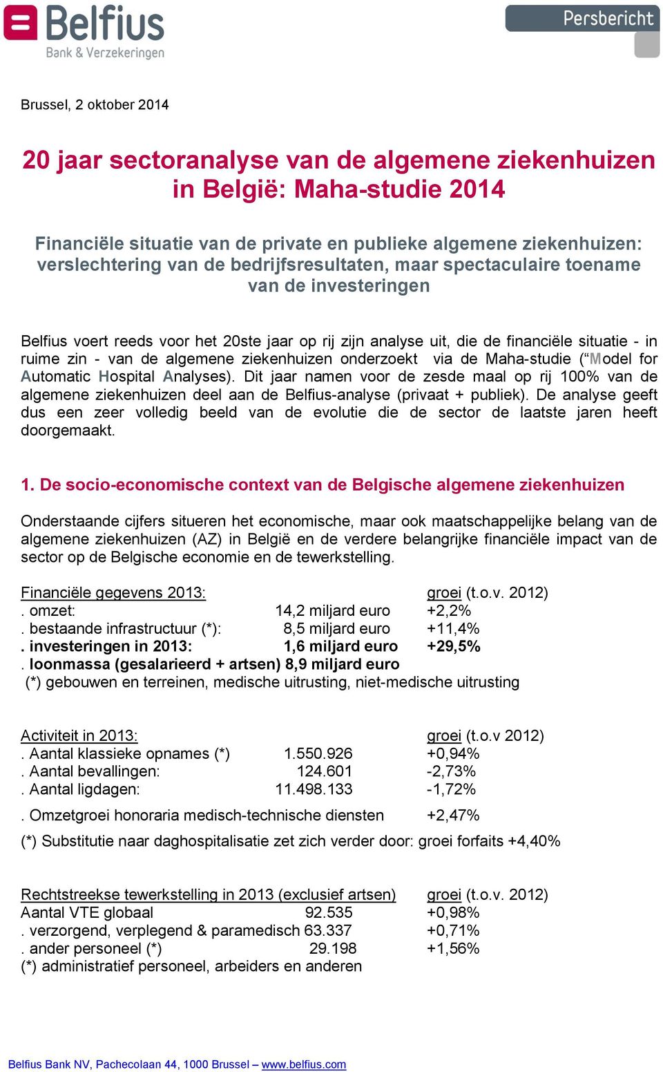 ziekenhuizen onderzoekt via de Maha-studie ( Model for Automatic Hospital Analyses).