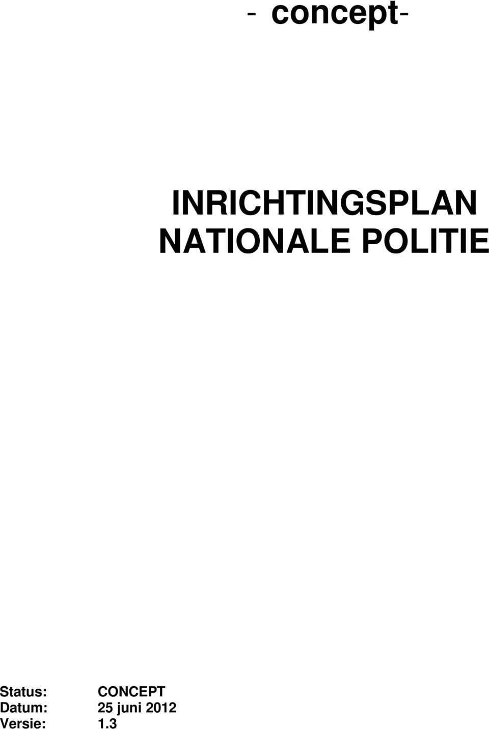 NATIONALE POLITIE