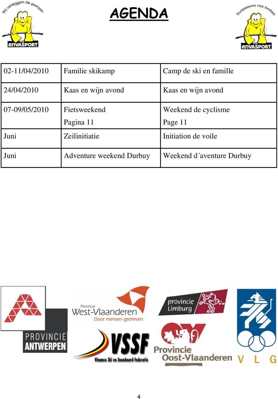 Fietsweekend Pagina 11 Weekend de cyclisme Page 11 Juni