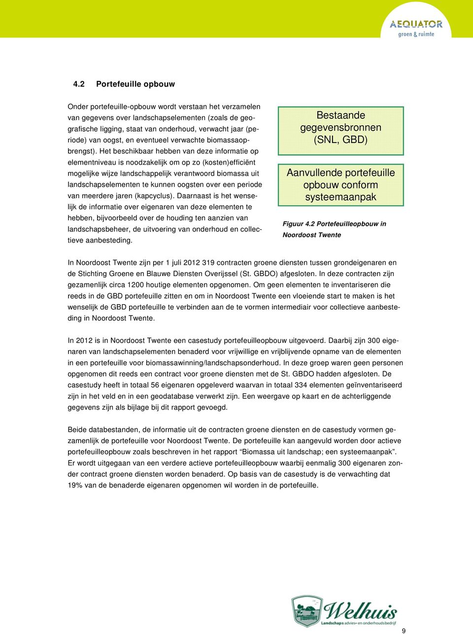 Het beschikbaar hebben van deze informatie op elementniveau is noodzakelijk om op zo (kosten)efficiënt mogelijke wijze landschappelijk verantwoord biomassa uit landschapselementen te kunnen oogsten