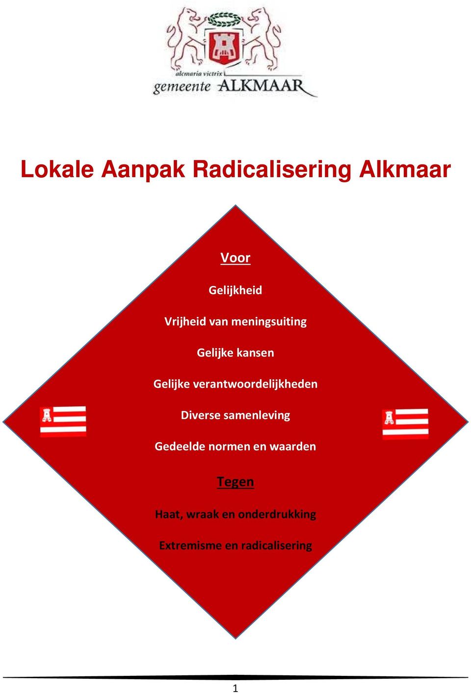 verantwoordelijkheden Diverse samenleving Gedeelde normen