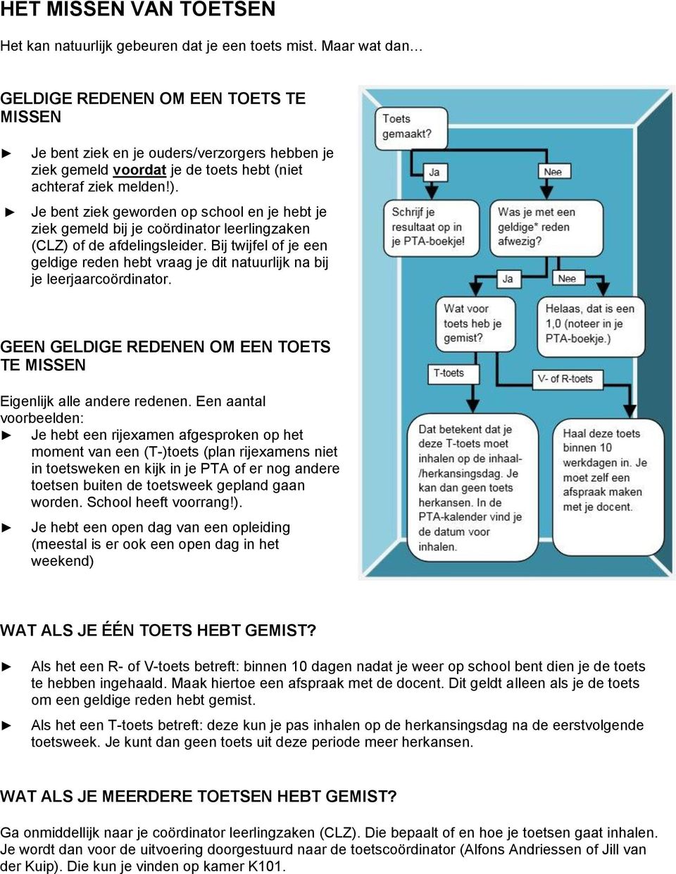 Je bent ziek geworden op school en je hebt je ziek gemeld bij je coördinator leerlingzaken (CLZ) of de afdelingsleider.