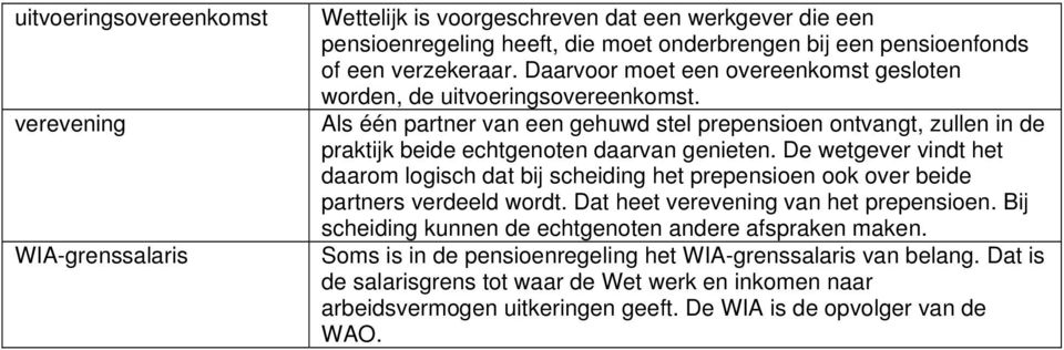 De wetgever vindt het daarom logisch dat bij scheiding het prepensioen ook over beide partners verdeeld wordt. Dat heet verevening van het prepensioen.