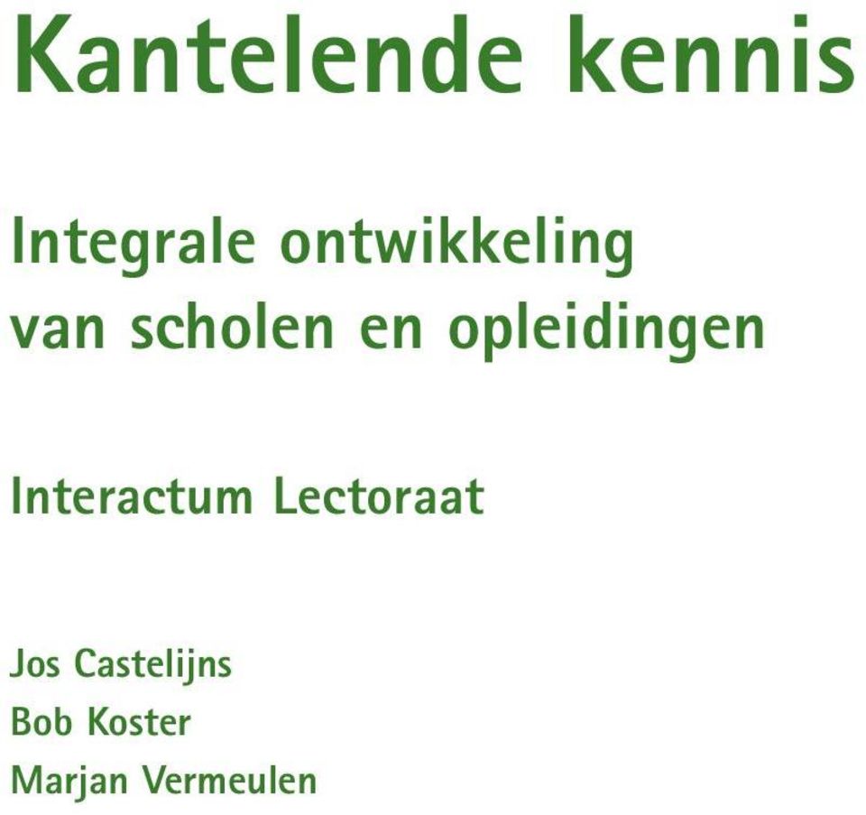 opleidingen Interactum Lectoraat