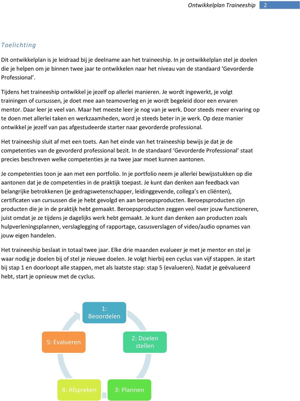 Tijdens het traineeship ontwikkel je jezelf op allerlei manieren. Je wordt ingewerkt, je volgt trainingen of cursussen, je doet mee aan teamoverleg en je wordt begeleid door een ervaren mentor.