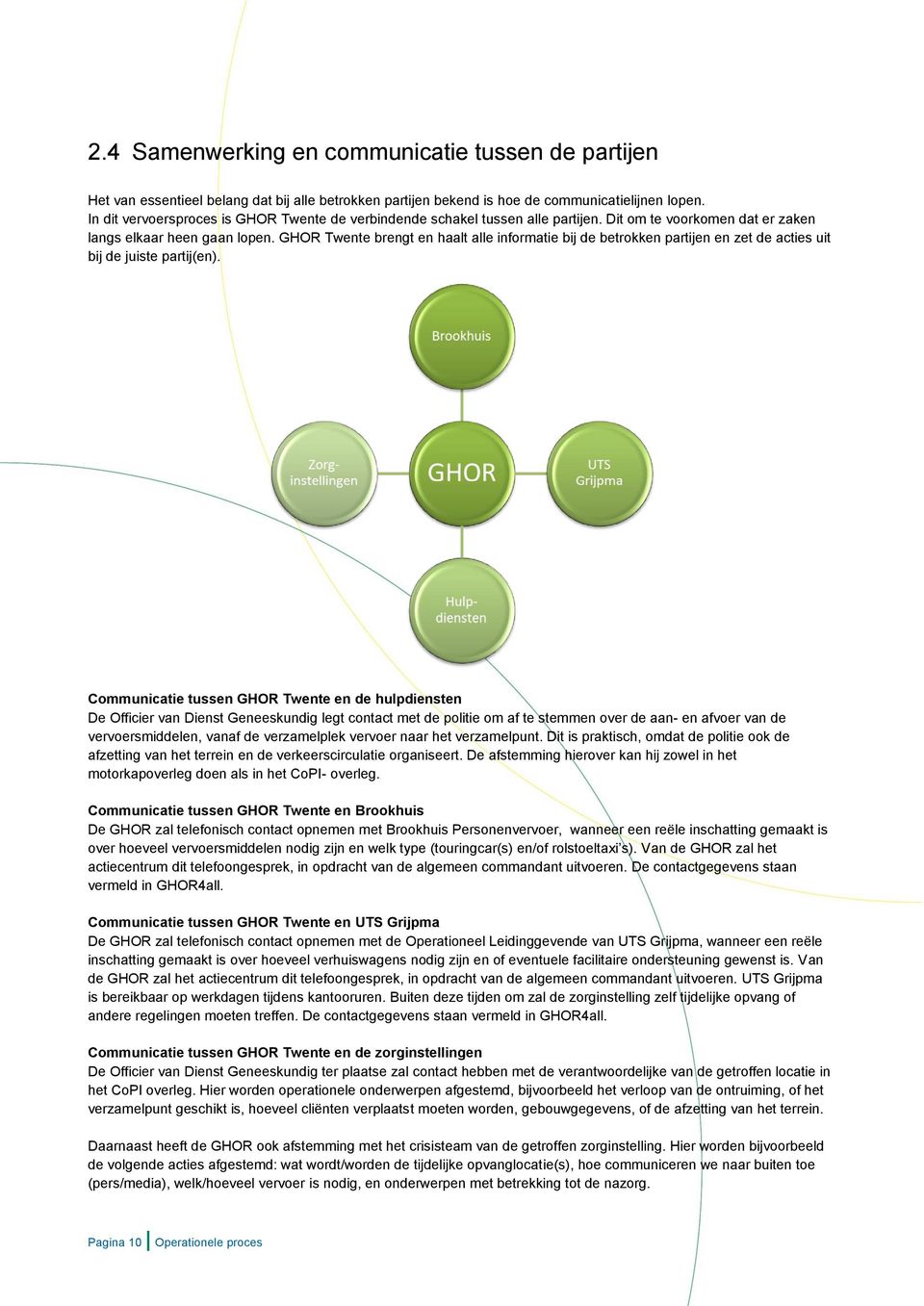 GHOR Twente brengt en haalt alle informatie bij de betrokken partijen en zet de acties uit bij de juiste partij(en).