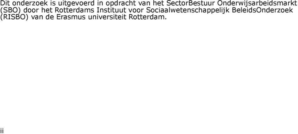 Rotterdams Instituut voor Sociaalwetenschappelijk