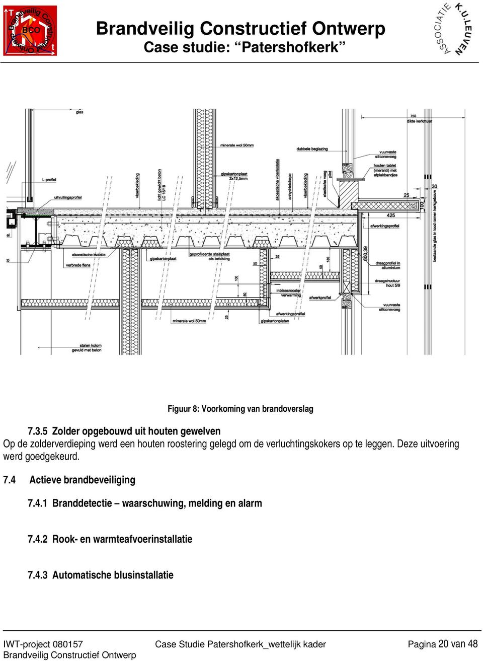 verluchingskokers op e leggen. Deze uivoering werd goedgekeurd. 7.4 